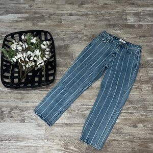 PacSun Los Angeles Pin Stripe Mom Jeans Size 27